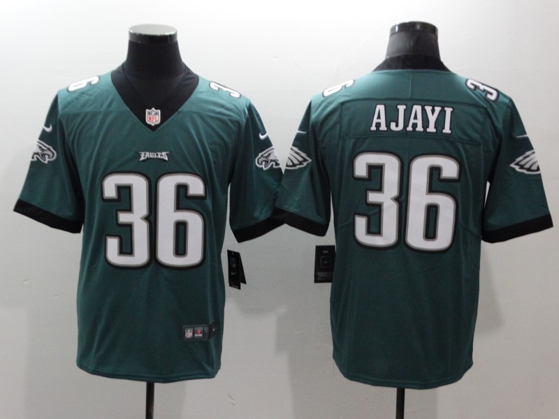 Men's Philadelphia Eagles Jay Ajayi #36 Midnight Green Jersey
